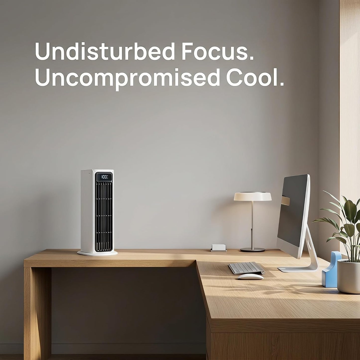 Silent Bladeless Tower Fan