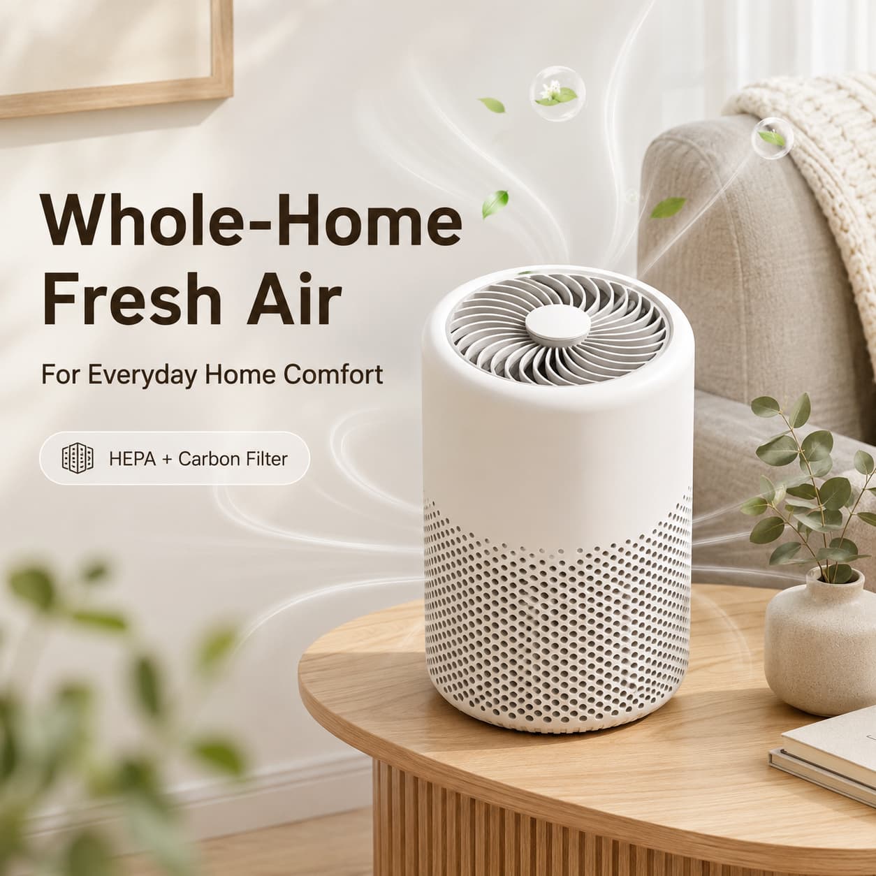 Smart Air Purifier Ultra Breathe Cleaner. Live Fresher.