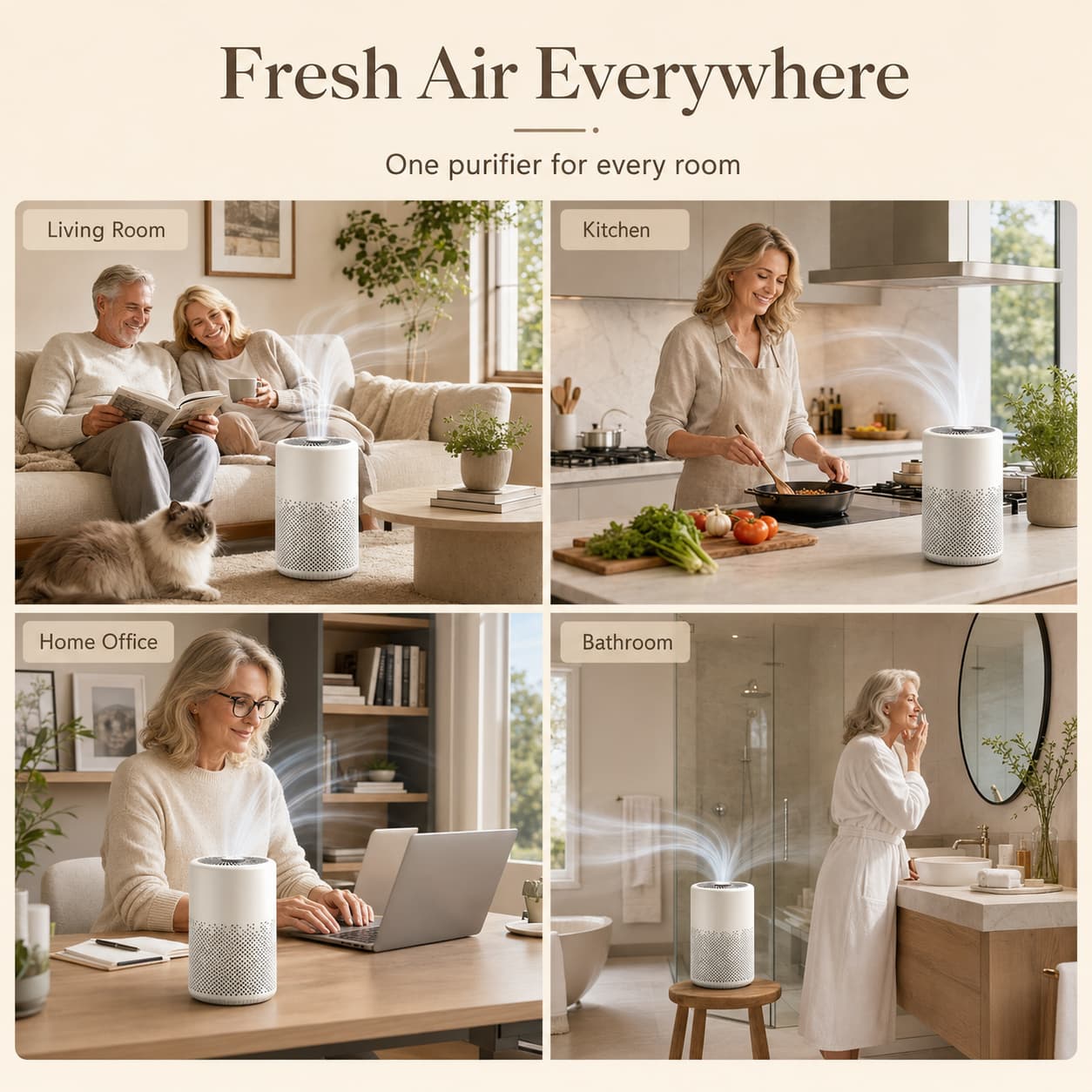Smart Air Purifier Ultra Breathe Cleaner. Live Fresher.