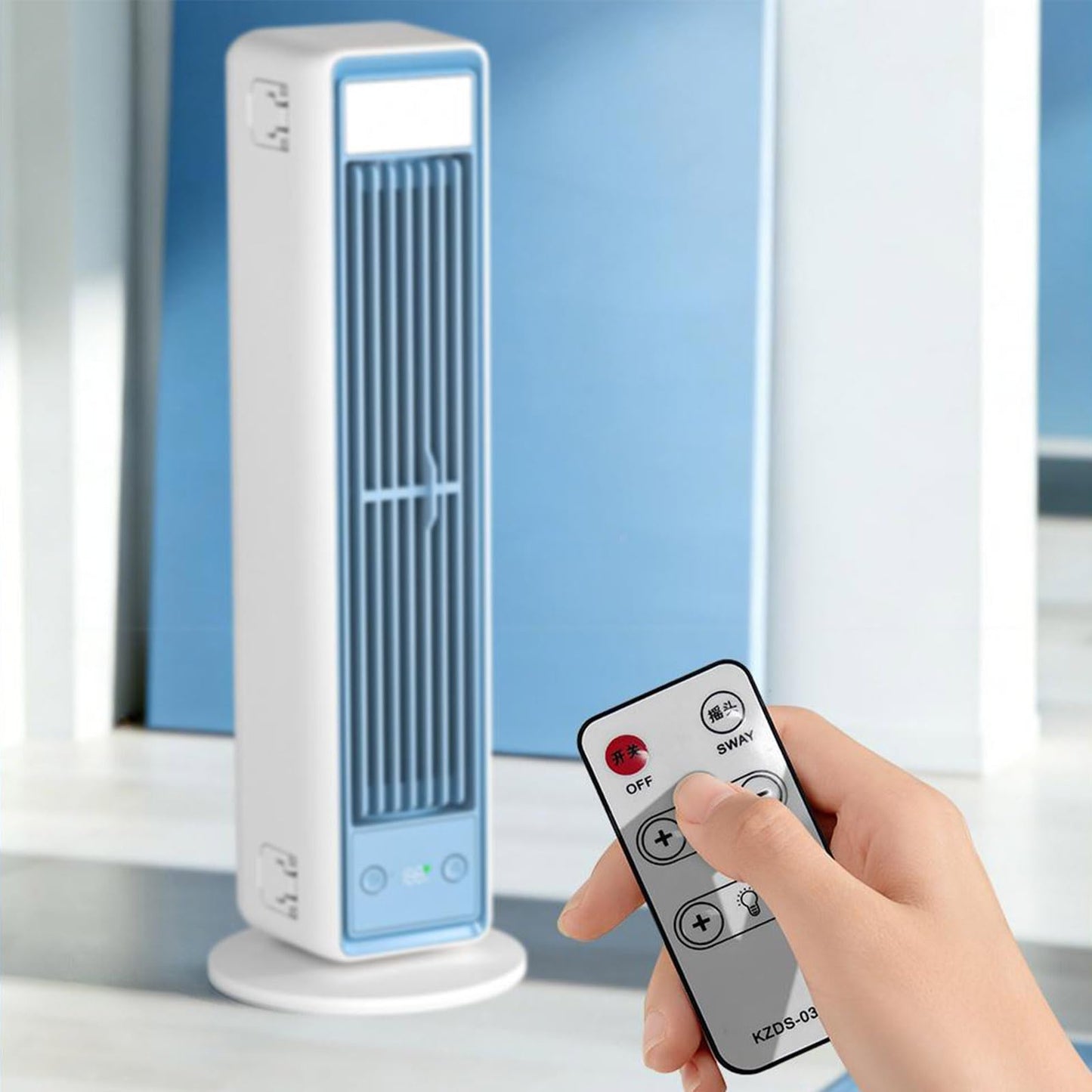 Portable Quiet Oscillating Tower Fan with Remote