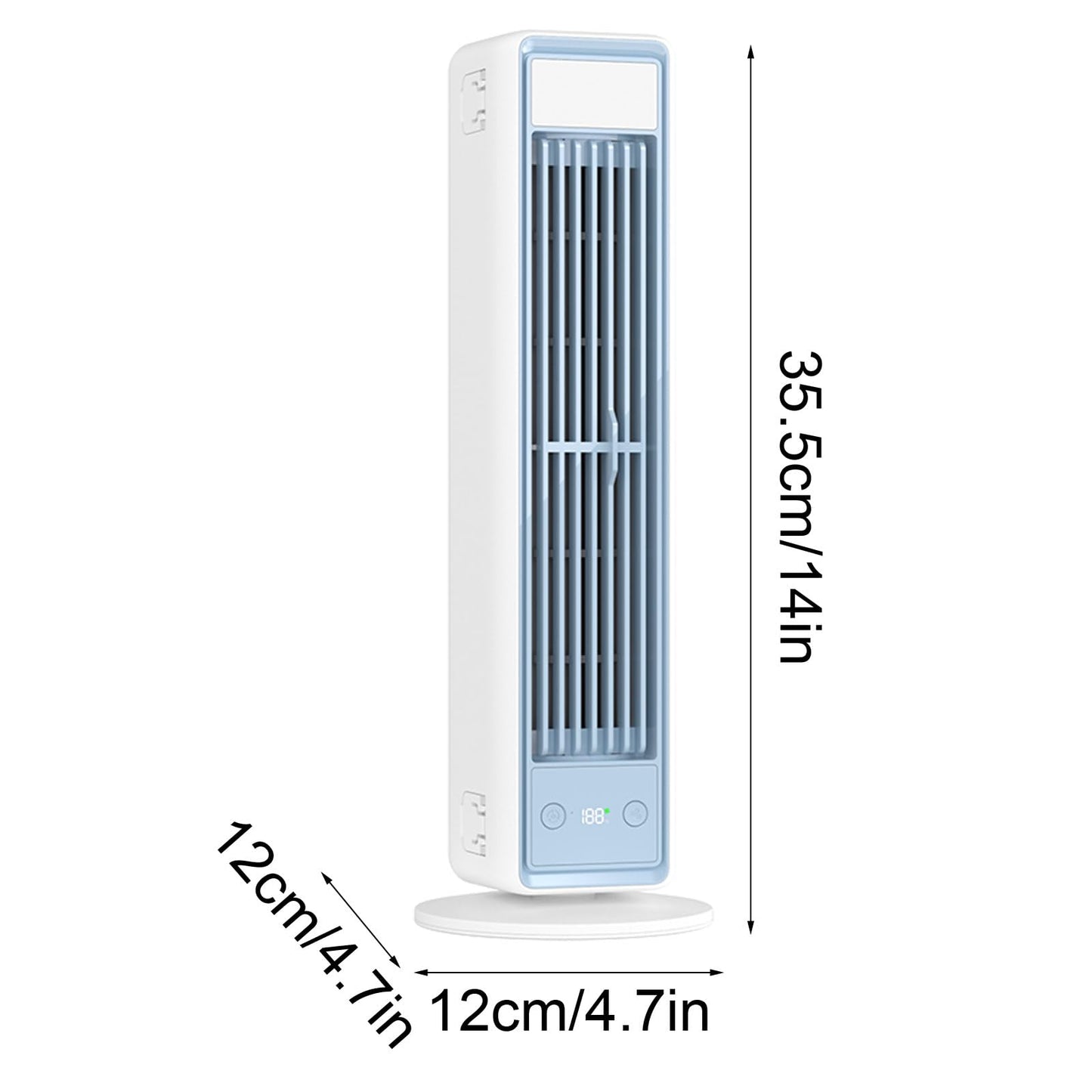 Portable Quiet Oscillating Tower Fan with Remote