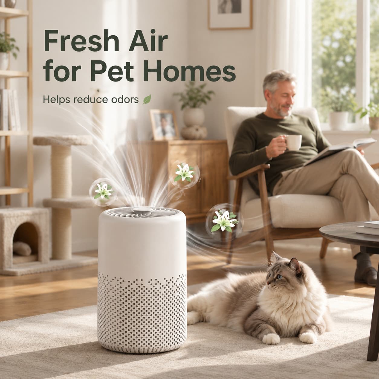 Smart Air Purifier Ultra Breathe Cleaner. Live Fresher.