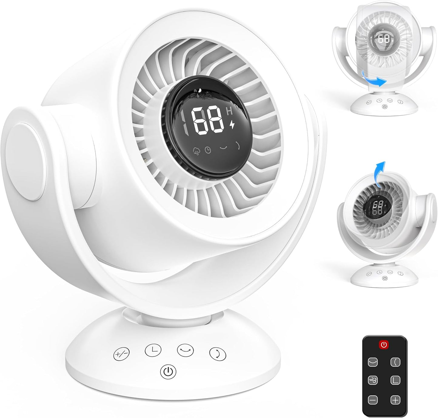100-Speed Portable Circulator Fan