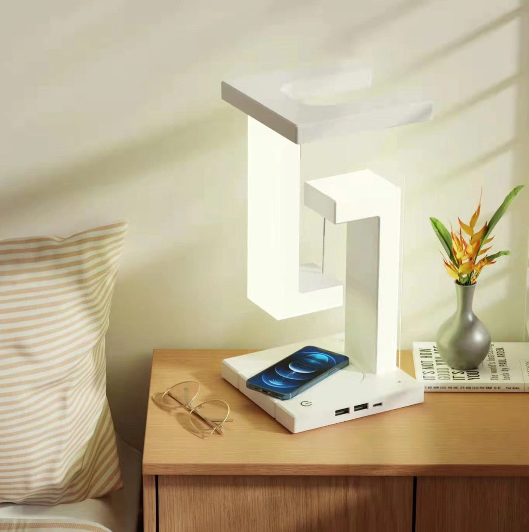 Wireless Charging Levitating Lamp