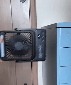 Rechargeable Magnetic Portable Fan With Light & Remote Control