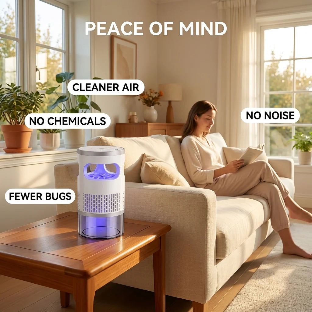 🦟UV Mosquito Killer Lamp – 🔇quiet, USB, chemical-free. 🌙