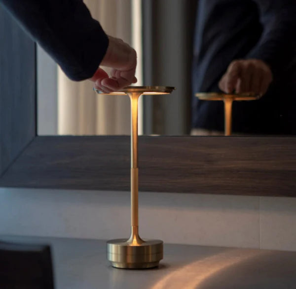 Cordless Table Lamp - Dimmable & Rechargeable Waterproof Desk Light