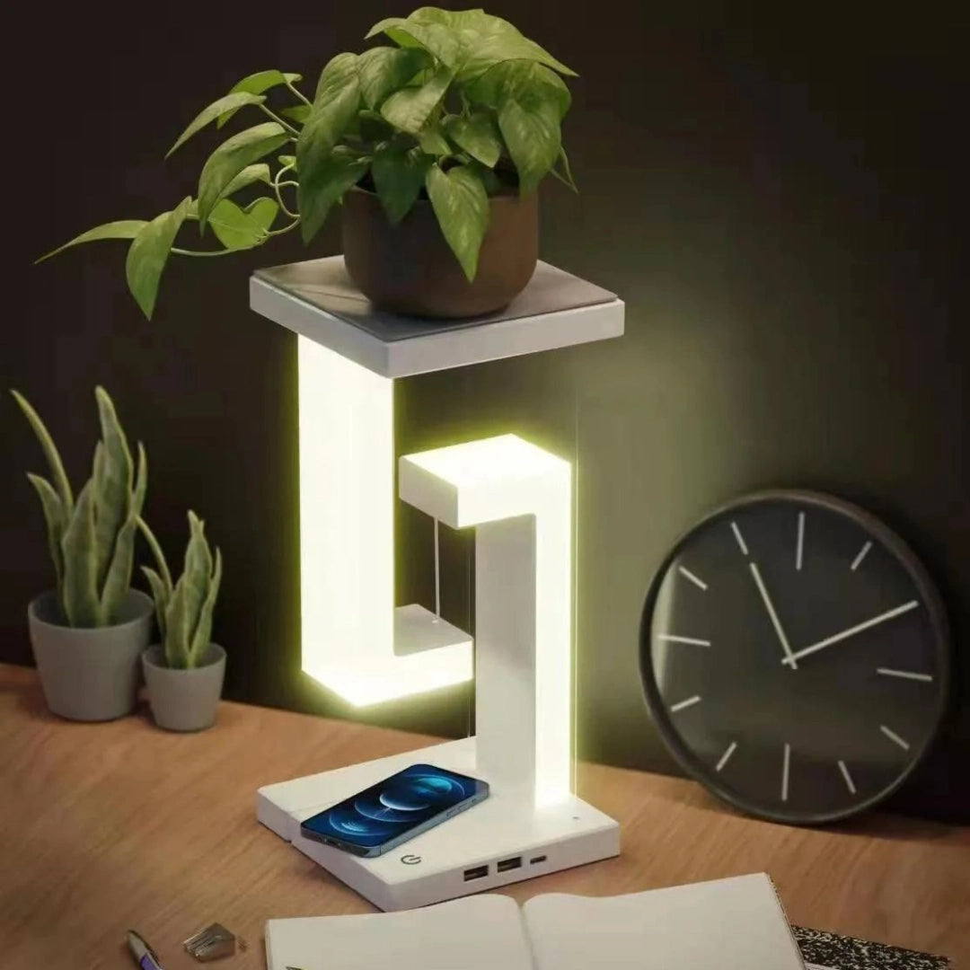 Wireless Charging Levitating Lamp
