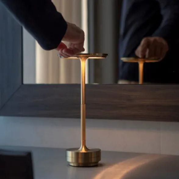 Cordless Table Lamp - Dimmable & Rechargeable Waterproof Desk Light