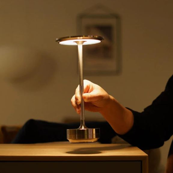Cordless Table Lamp - Dimmable & Rechargeable Waterproof Desk Light