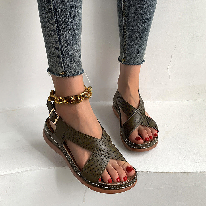 Solid Color Casual Women's Sandals