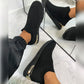 Elastic Slip-on Flat Shoes