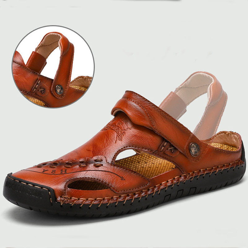 Men's Casual Breathable Handmade Leather Sandals