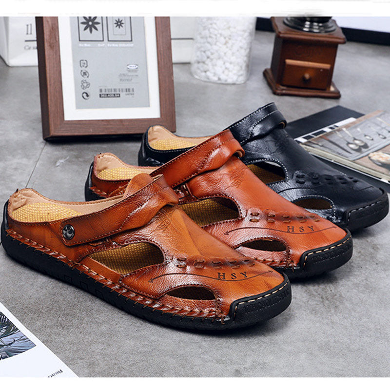 Men's Casual Breathable Handmade Leather Sandals