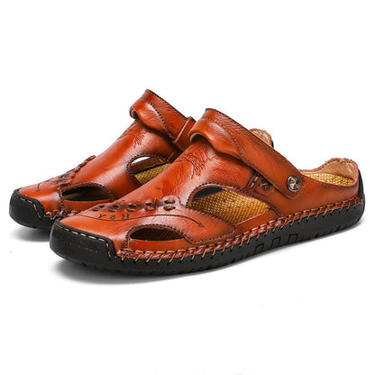 Men's Casual Breathable Handmade Leather Sandals