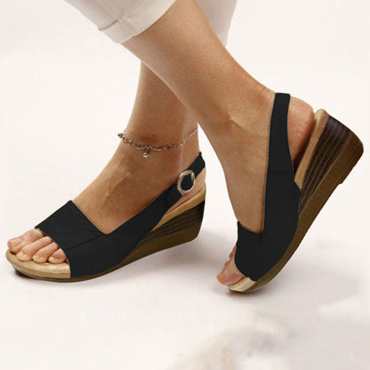 Zekear Women's Elegant Low Chunky Heel Comfy Sandals
